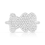 Bague argent zirconia ours - vue 3