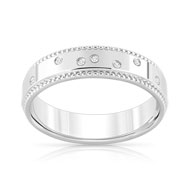 Alliance argent 925 diamant