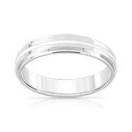 Alliance argent 925 et laque céramique blanche