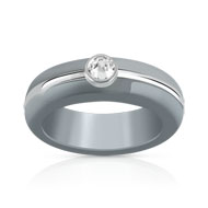 Bague argent 925 resine zirconia