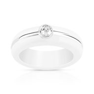 Bague argent 925 resine zirconia