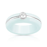 Bague argent 925 resine zirconia