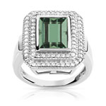 Bague argent 925 pierre imitation zirconia - vue 1