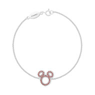 Bracelet Mickey argent 925 zirconia Disney. Ajouter aux bijoux préférés