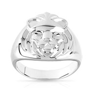Chevalière argent 925 lion