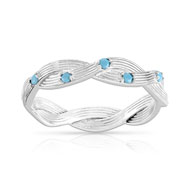 Bague argent 925 pierres imitation