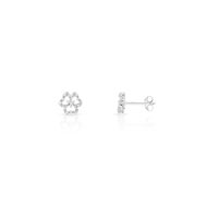 Boucles d'oreilles argent 925 diamants