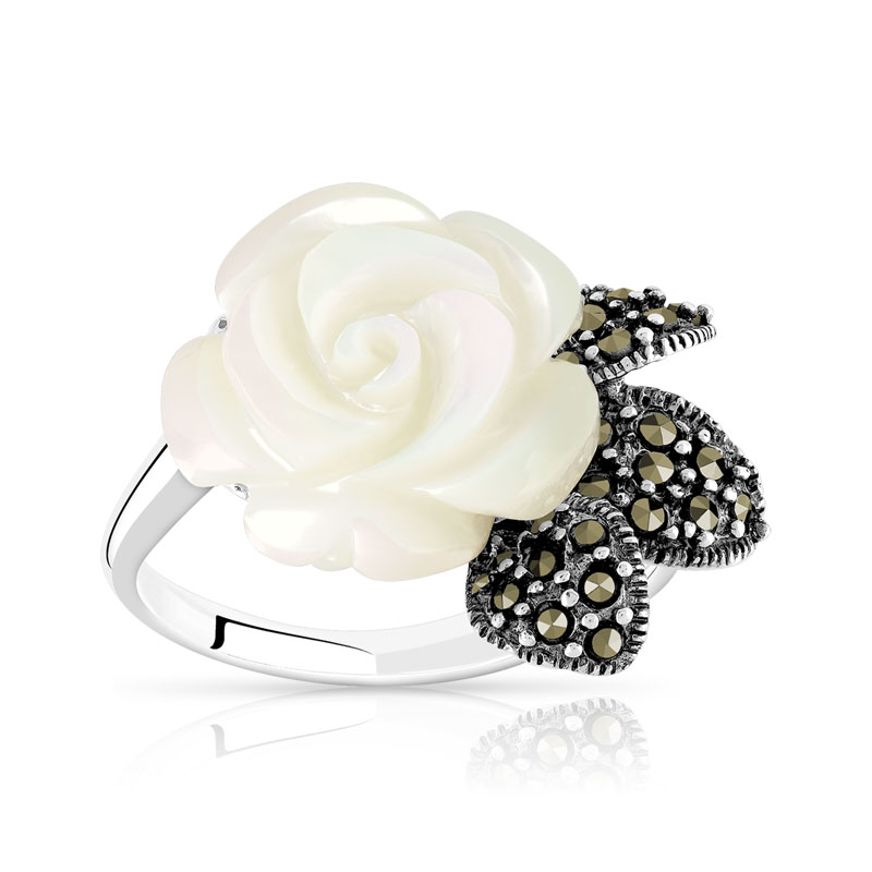 bague argent et marcassite bague argent et marcassite