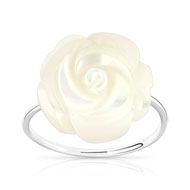 Bague argent 925 nacre