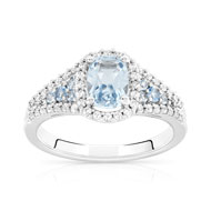 Bague argent 925 zirconia pierre imitation