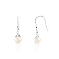 Boucles d'oreilles argent 925 perle de culture