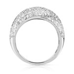 Bague argent 925 noeud zirconias - vue 2