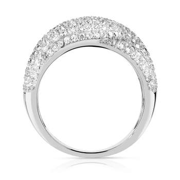 925 silver ring with zirconia knot