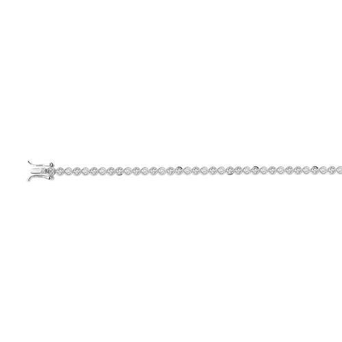 Bracelet argent 925 zirconias 18 cm