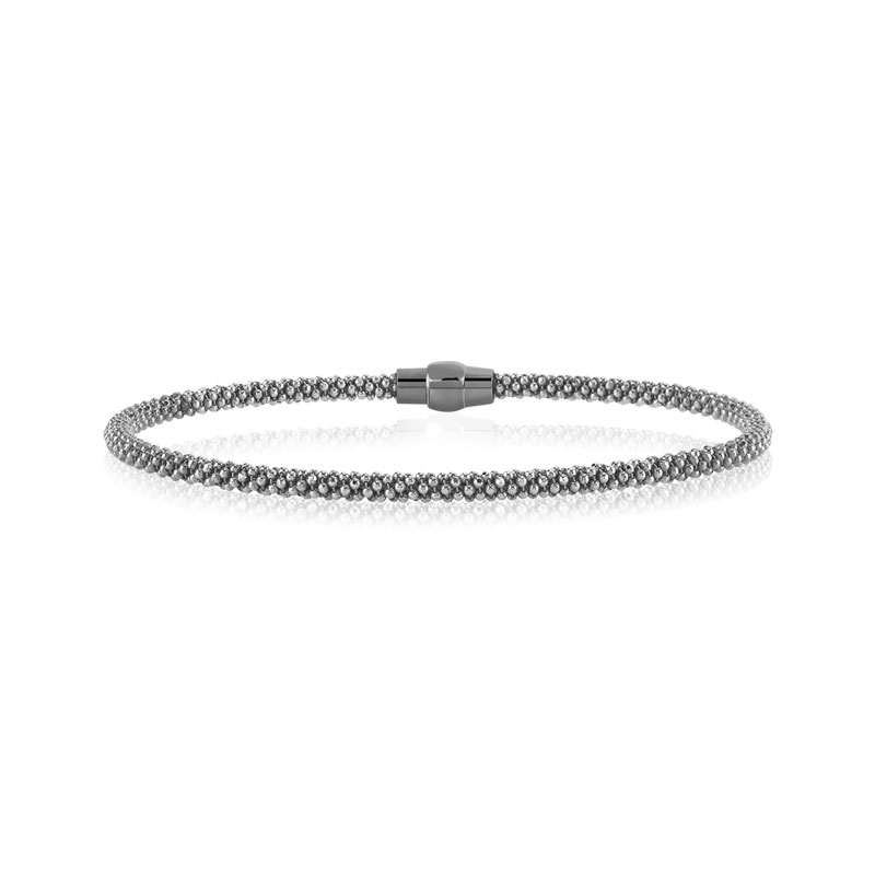 bracelet argent noir