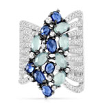Bague argent 925 zirconia - vue 3
