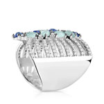 Bague argent 925 zirconia - vue D1