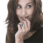 Bague argent 925 zirconia - vue porté 1