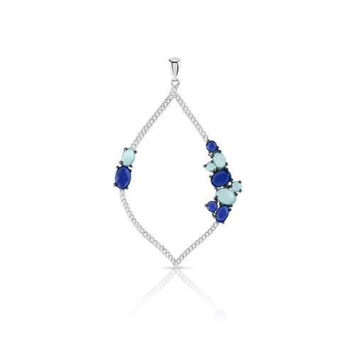 Pendentif argent 925 zirconia