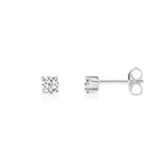 Boucles d'oreilles argent 925 zirconias - vue 1