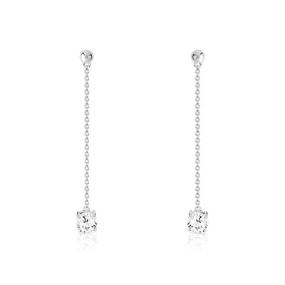 Boucles d'oreilles argent 925 - vue VD2