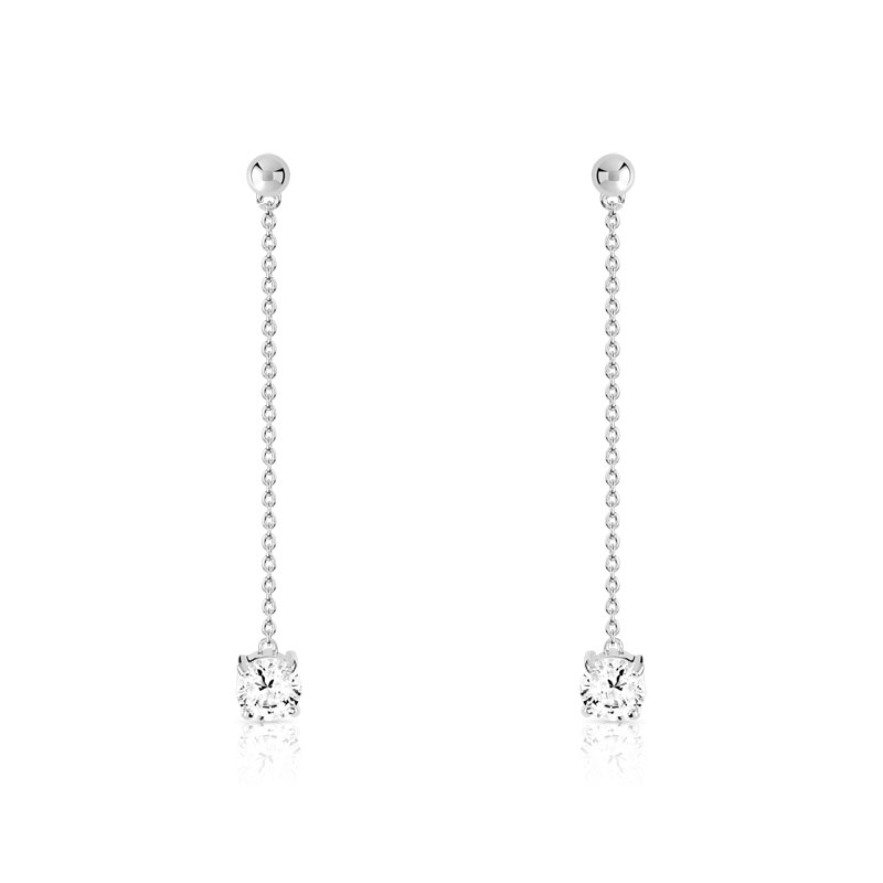 Boucles d'oreilles argent 925 - vue VD2