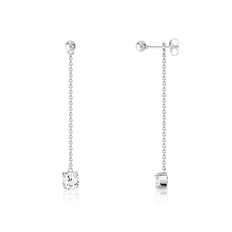 Boucles d'oreilles argent 925 - vue VD4