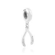 Charm's  os chanceux argent zirconia