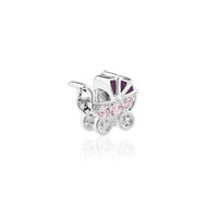 Charm's landau argent 925 zirconia
