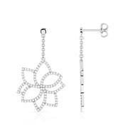 Boucles d'oreilles argent 925 zirconia