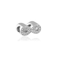 Charm's argent 925 zirconia infini