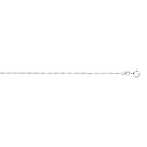 925 silver chain with curb chain 45 cm
