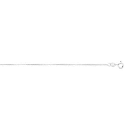 925 silver chain with curb chain 55 cm