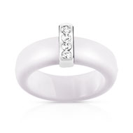 Bague argent 925 résine zirconia