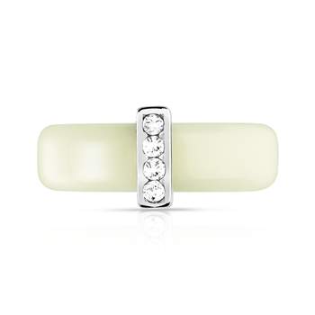 Bague argent 925 résine zirconia