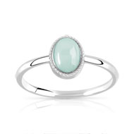 Bague argent 925 amazonite