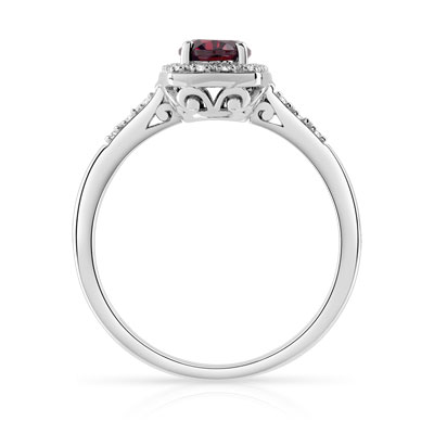 bague en argent et grenat bague en argent et grenat