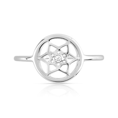 Bague argent 925 zirconia - vue V3