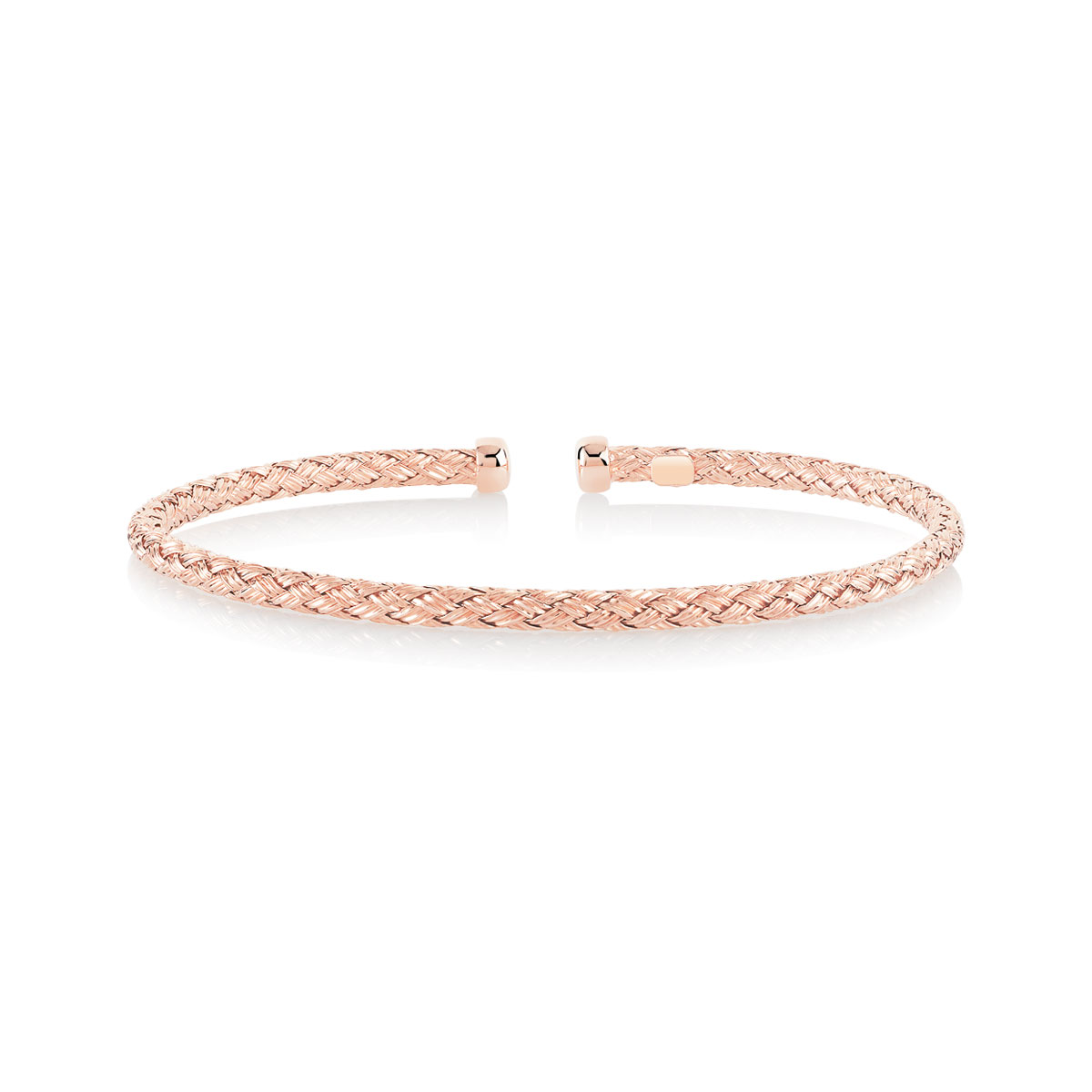 Bracelet argent 925 rosÃ© 60 mm - vue V1