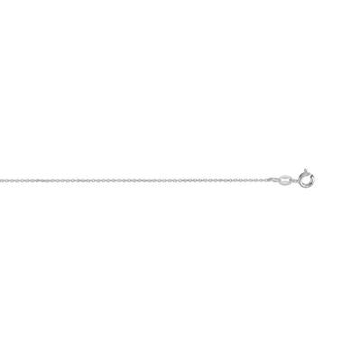Chaîne Collier En Argent 925 Fin - 1 Mm, Sans Pendentif - Longueur 45 Cm - Pour Femme, Fermoir Sécurisé