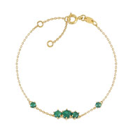 Bracelet plaqué or agate