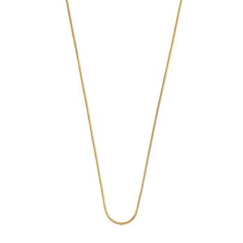 Vergulde slangenketting 50 cm