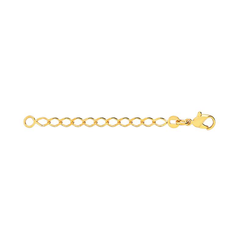 Chaînette extension plaqué or 6 cm - vue 1