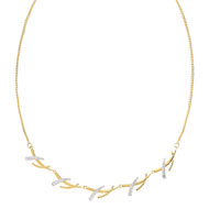 Collier plaqué or 2 tons