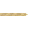 Bracelet plaqué or maille américaine 19 cm - vue V1