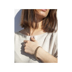 Bracelet plaqué or maille américaine 19 cm - vue porté 2