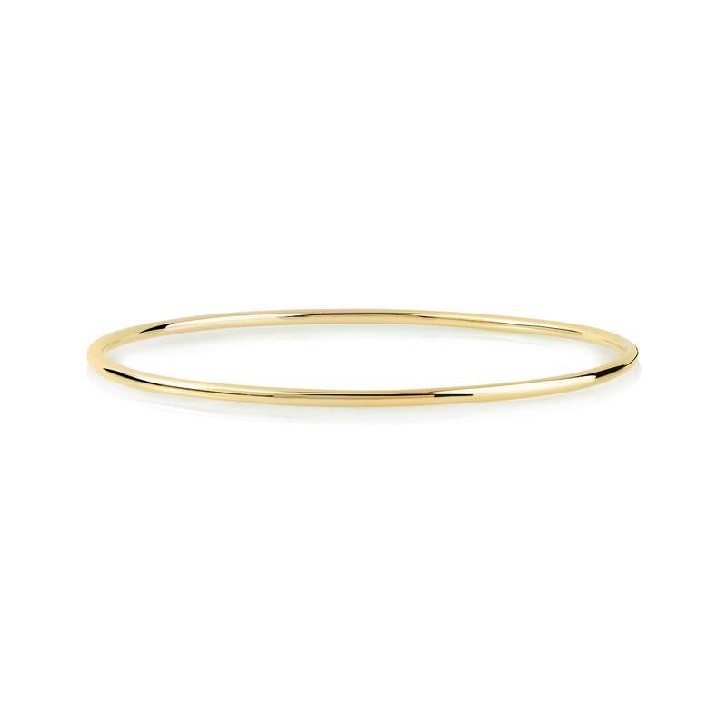 Gold-plated bangle bracelet - view 1