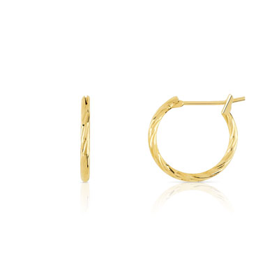 Créoles plaqué or - vue V1