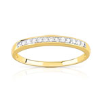 Alliance plaqué or 2 tons zirconias - vue 1