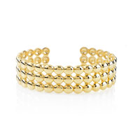 Bracelet jonc ouvert plaqué or